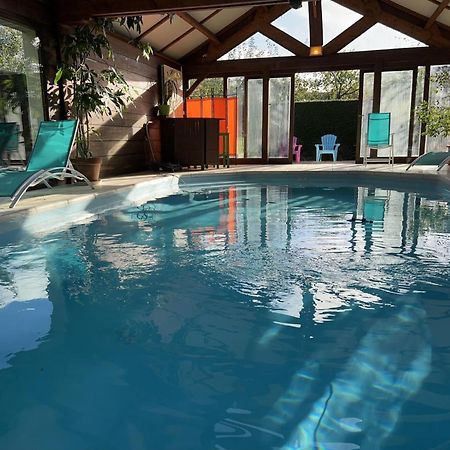 Maison avec piscine et sauna à Vire Extérieur photo
